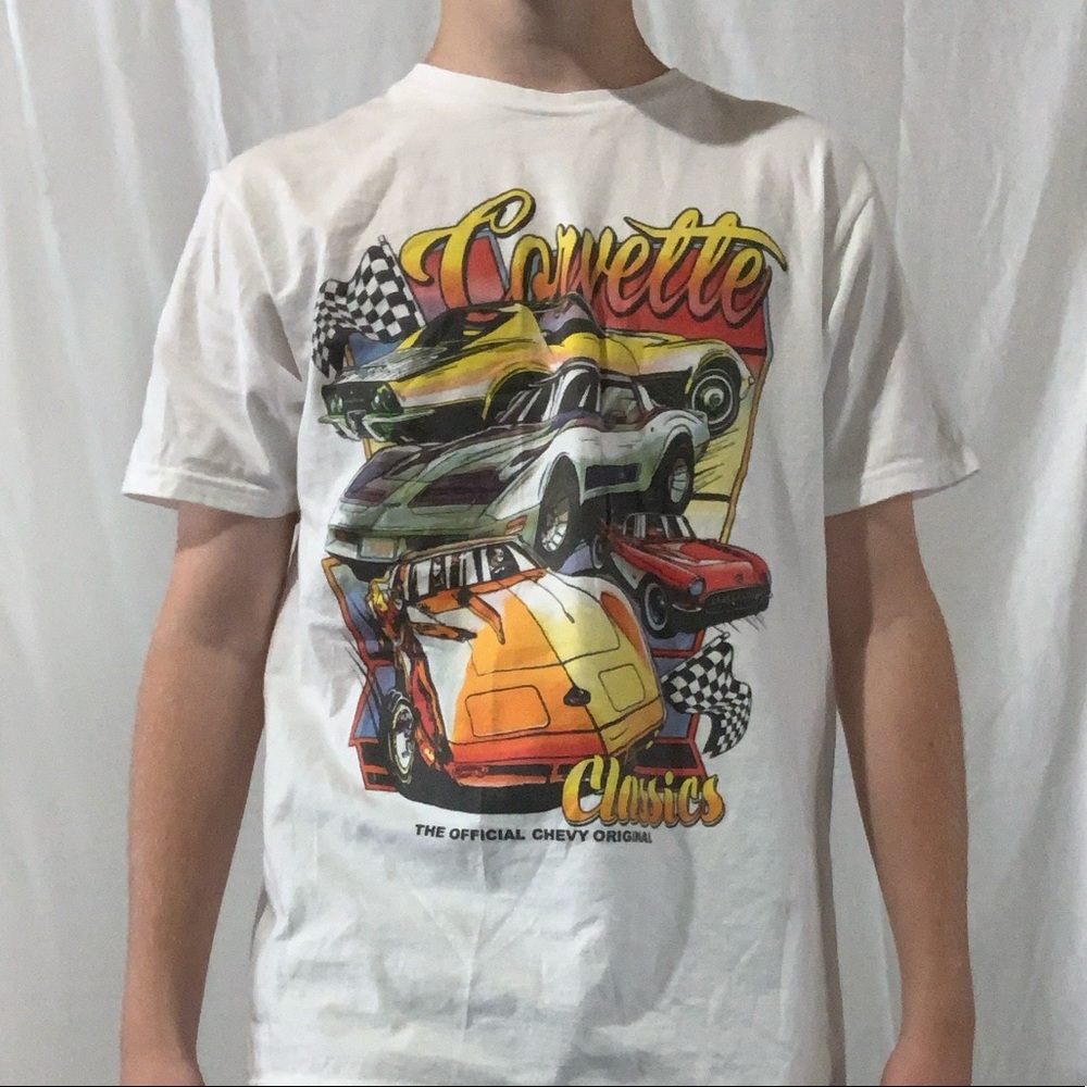 Men’s White Graphic-T